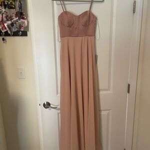 Nordstrom light pink dress.